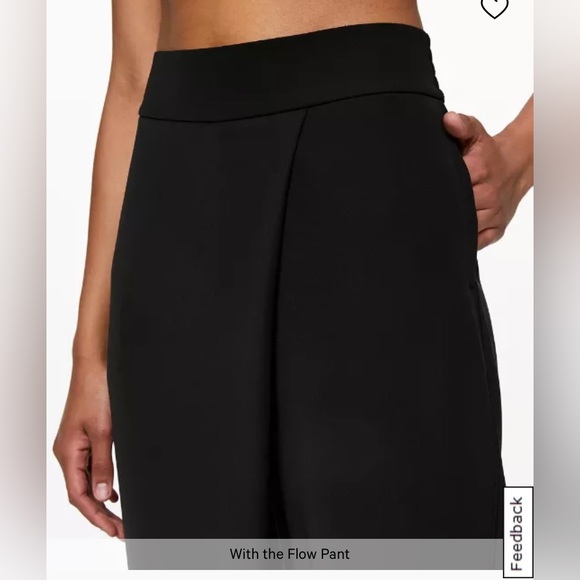 LULULEMON // With the Flow black wide leg pants - Picture 5 of 7